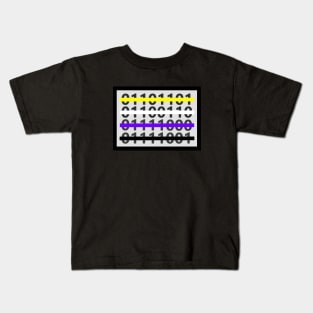 Discrete Nonbinary Flag Design Kids T-Shirt